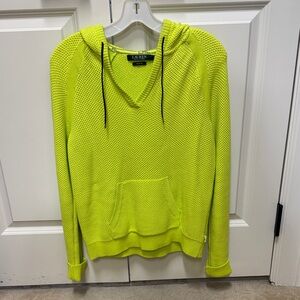Ralph Lauren Neon Yellow Knit Hoodie